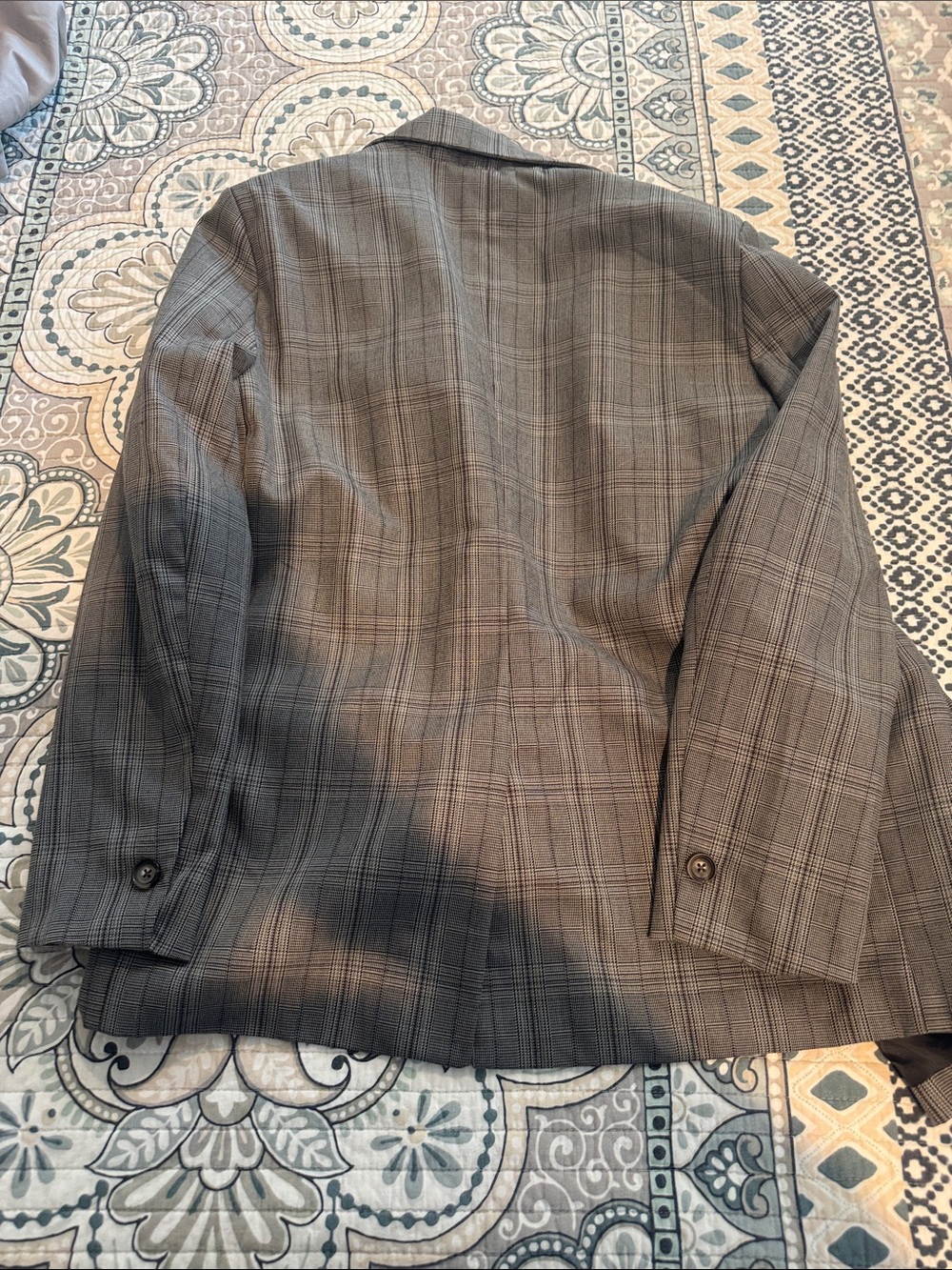 Steve Madden Gray Plaid Blazer - Picture 6 of 7